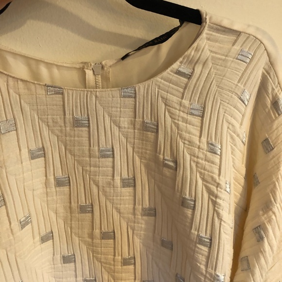Zara Long Sleeve Top w/ Silver Detailing - Picture 3 of 8